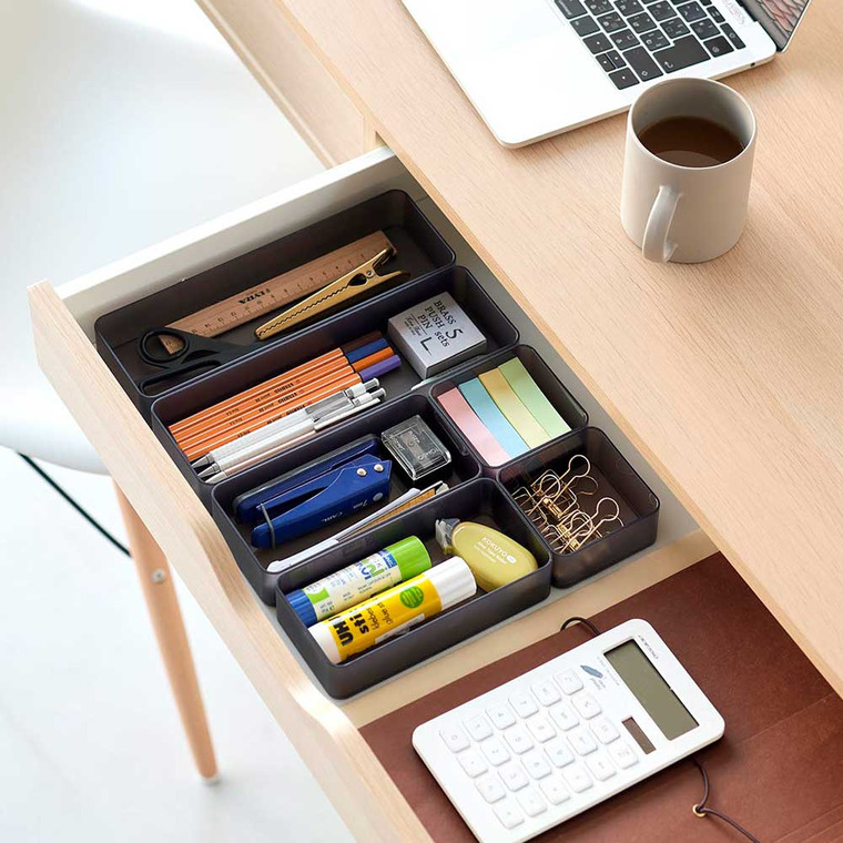 底がクリア 縦横重ねられる引き出し整理収納ケース タワー S 2個組 山崎実業 tower 収納 3640 3641 ホワイト ブラック