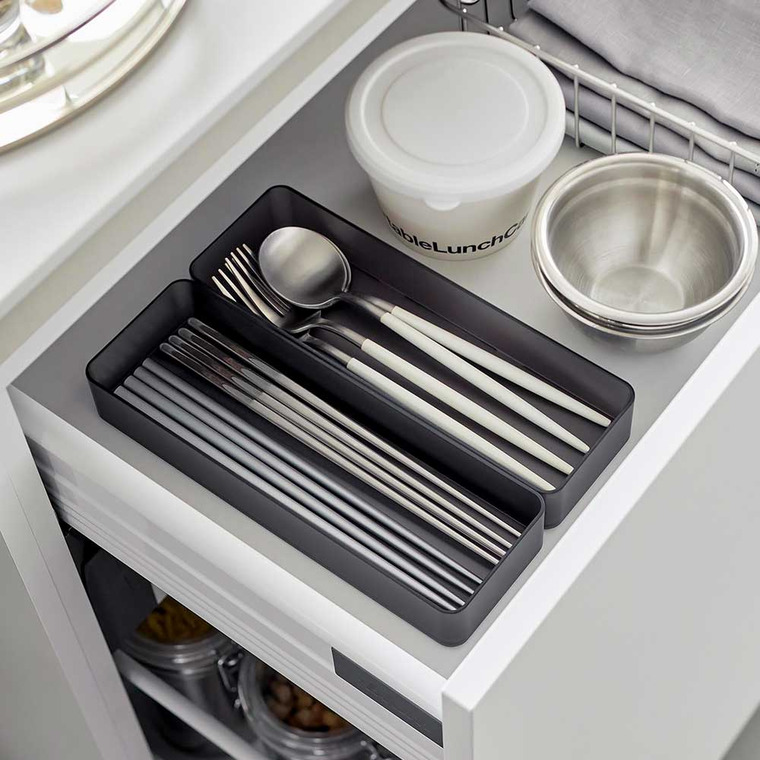 縦横重ねられる引き出し整理収納ケース タワー L 2個組 山崎実業 tower 収納 3644 3645 ホワイト ブラック