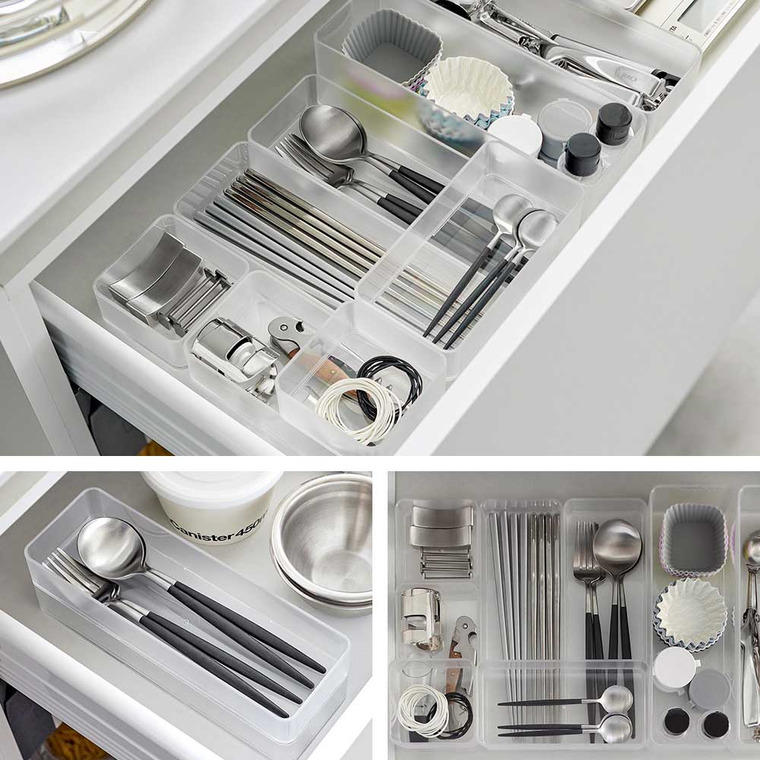 縦横重ねられる引き出し整理収納ケース タワー L 2個組 山崎実業 tower 収納 3644 3645 ホワイト ブラック