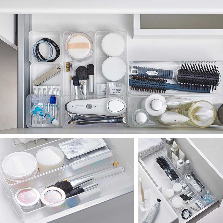 縦横重ねられる引き出し整理収納ケース タワー L 2個組 山崎実業 tower 収納 3644 3645 ホワイト ブラック