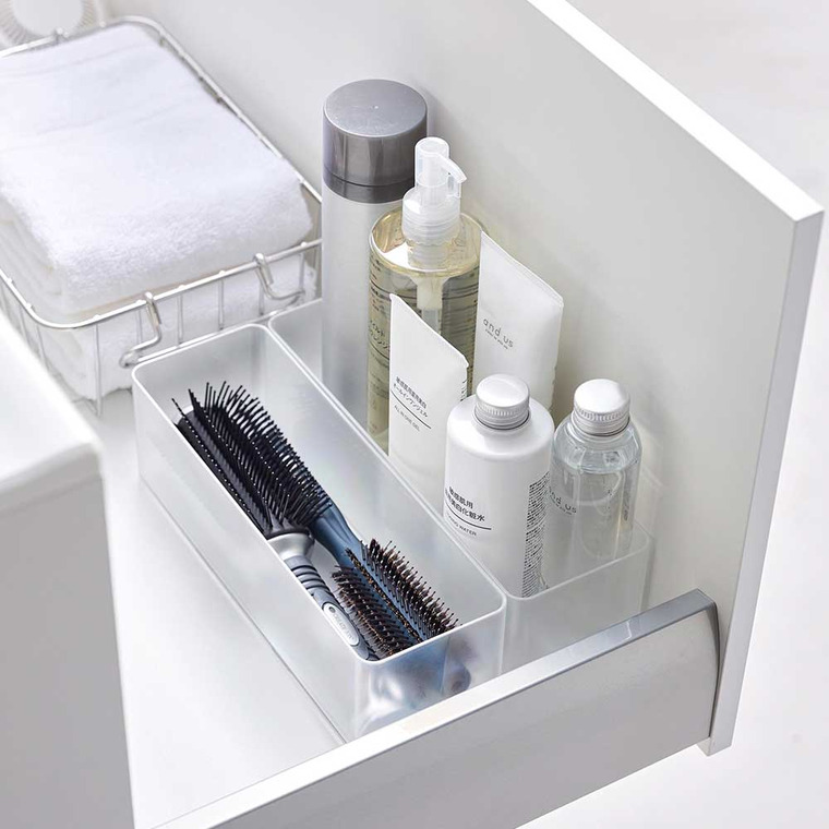 縦横重ねられる引き出し整理収納ケース タワー 深型 2個組 山崎実業 tower 収納 3646 3647 ホワイト ブラック