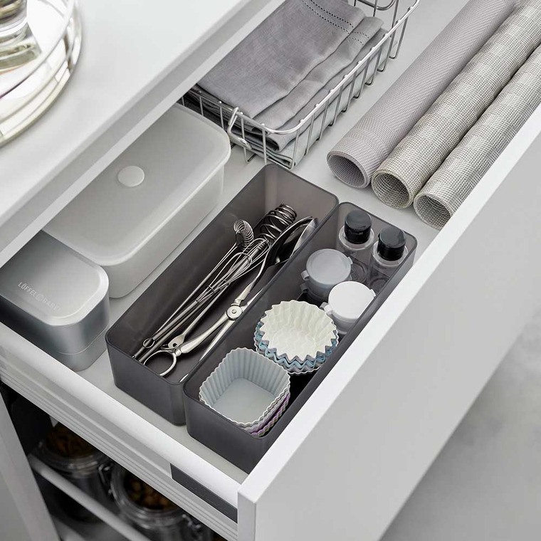 縦横重ねられる引き出し整理収納ケース タワー 深型 2個組 山崎実業 tower 収納 3646 3647 ホワイト ブラック