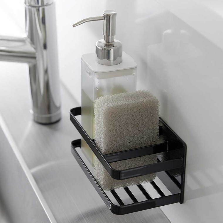 マグネットスポンジ&ボトルラック タワー 山崎実業 tower ホワイト ブラック 3337 3338