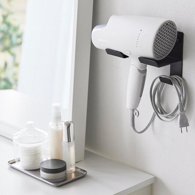 石こうボード壁対応ウォールドライヤーホルダー タワー 山崎実業 tower 4508 4509 ホワイト ブラック