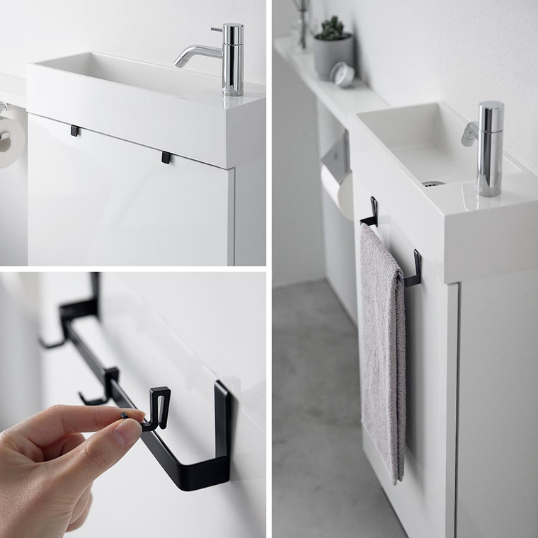 トイレキャビネット扉ハンガー タワー 山崎実業 tower ホワイト ブラック 3750 3751