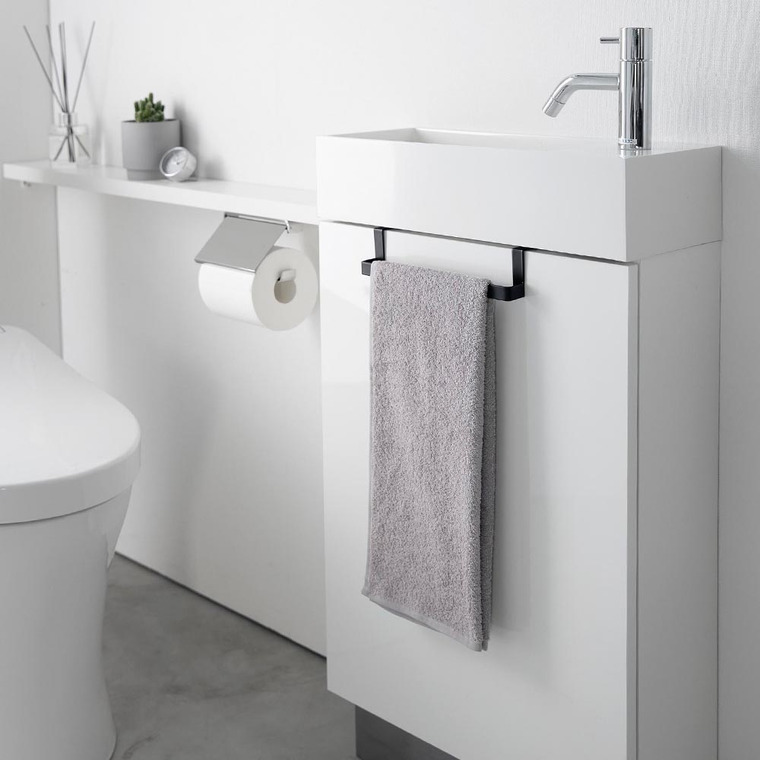 トイレキャビネット扉ハンガー タワー 山崎実業 tower ホワイト ブラック 3750 3751