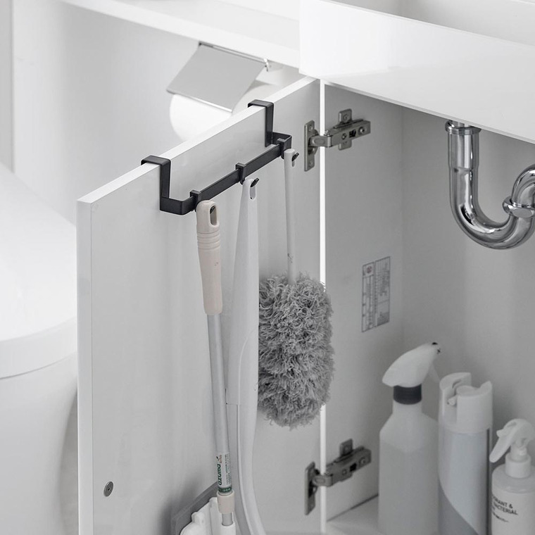 トイレキャビネット扉ハンガー タワー 山崎実業 tower ホワイト ブラック 3750 3751