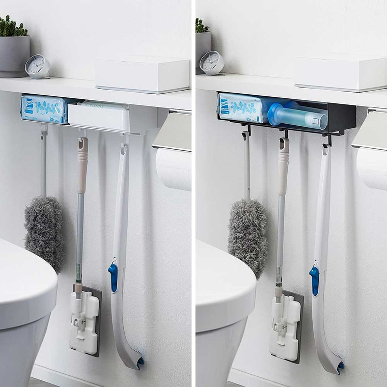 トイレ棚下収納ラック タワー 山崎実業 tower 収納 3758 3759 ホワイト ブラック