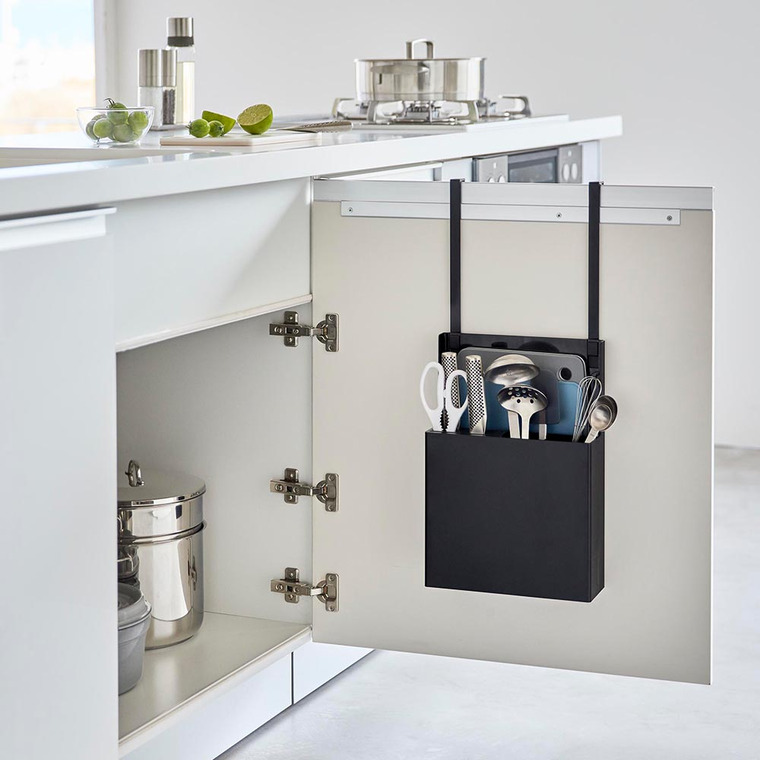 シンク扉オールインワンキッチンツールホルダー タワー 山崎実業 tower キッチン 4512 4513 ホワイト ブラック