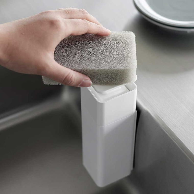 片手で出せるマグネットディスペンサー タワー 山崎実業 tower キッチン 3679 3680 ホワイト ブラック