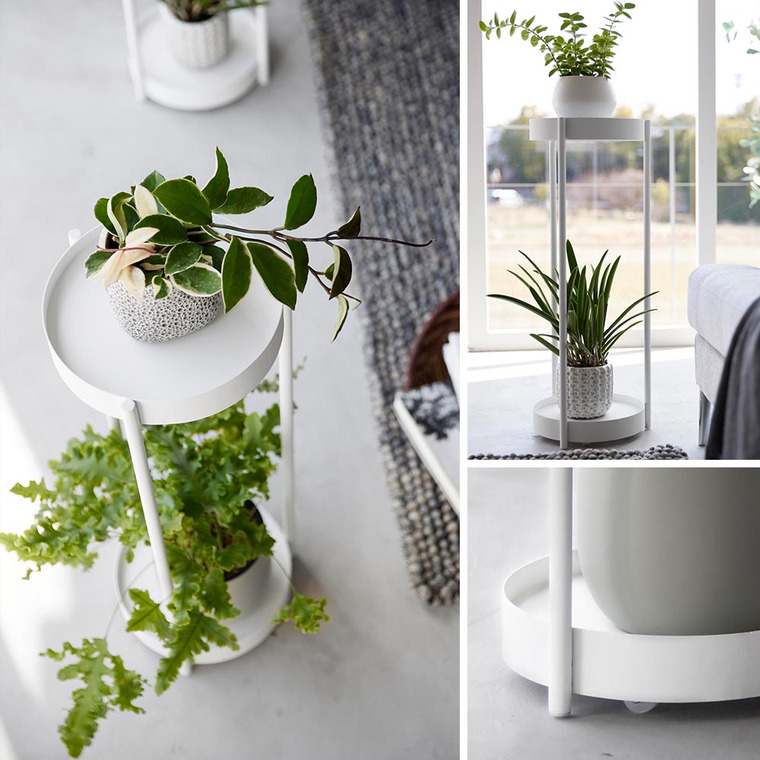 山崎実業 towerキャスター付きプランタースタンド タワー 2段