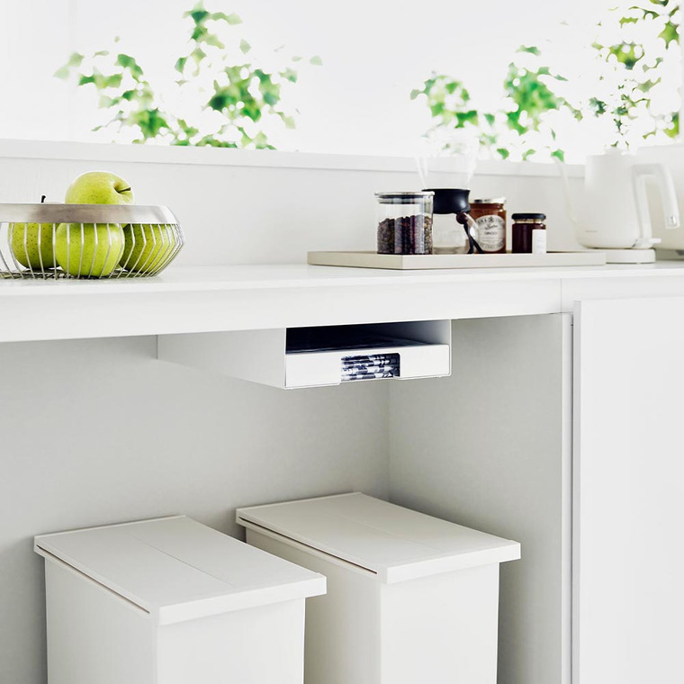 山崎実業 tower キッチン棚下ゴミ袋ホルダー タワー 収納 3775 3776 ホワイト ブラック