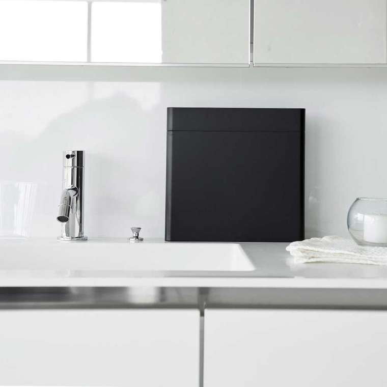 目隠し歯ブラシ&チューブスタンドタワー 山崎実業 tower 3505 3506 ホワイト ブラック