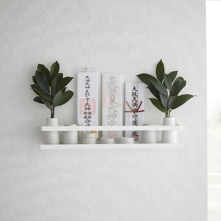 山崎実業 tower 石こうボード壁対応神棚 タワー 神具セット 3655 ホワイト