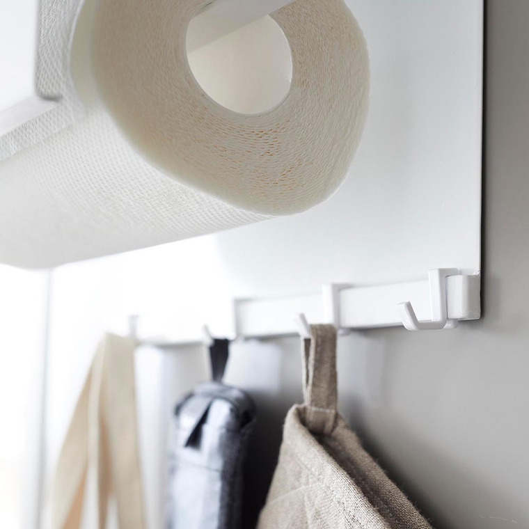 山崎実業 towerマグネットトレー付きキッチンペーパーホルダー タワー キッチン 4098 4099 ホワイト ブラック