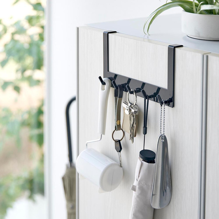 山崎実業 tower下駄箱扉引っ掛けフック&ツールホルダー タワー