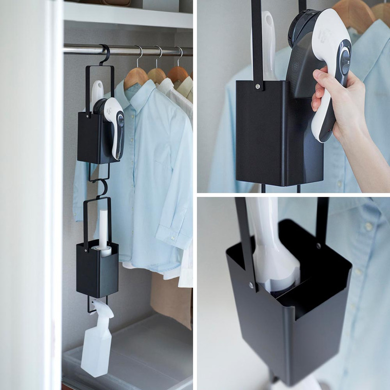 山崎実業 tower 衣類クリーナーツール収納ホルダー タワー 収納 4404 4405 ホワイト ブラック