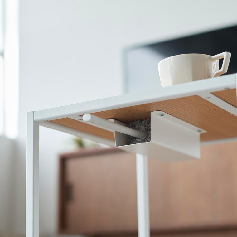 tower テーブル下ハンディモップ&リモコンホルダー タワー 山崎実業 収納 4542 4543 ホワイト ブラック