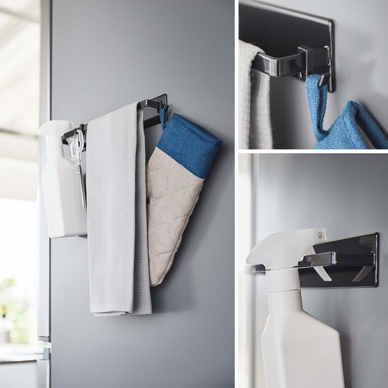 マグネットキッチンタオルハンガー タワー ワイド 山崎実業 tower ホワイト ブラック 3099 3100