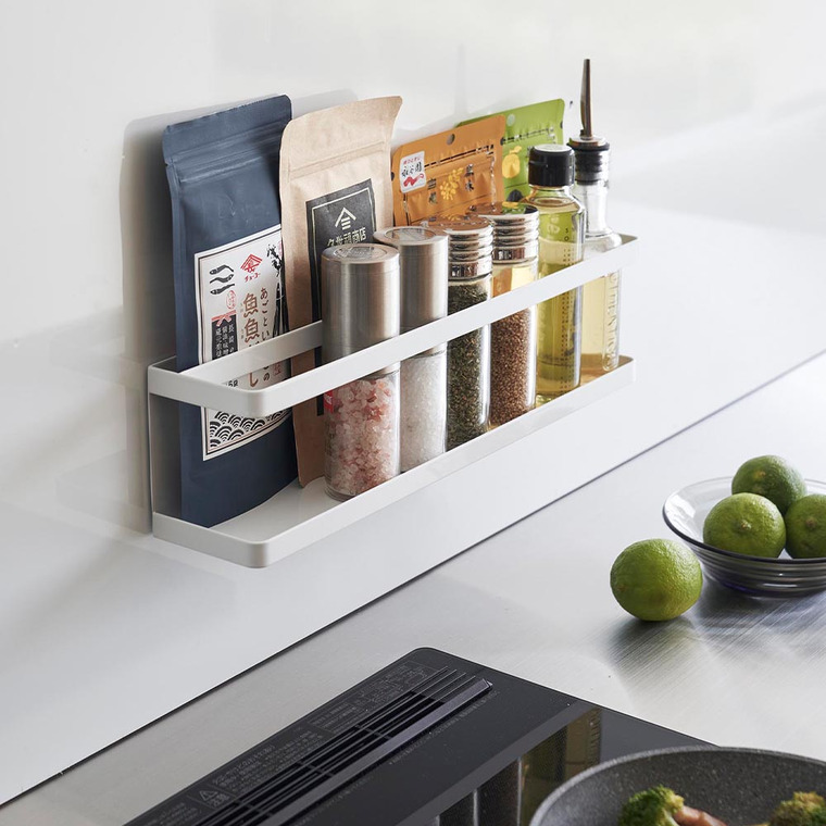 マグネット冷蔵庫横サプリ&調味料ラック タワー 山崎実業 tower キッチン 2188 2189 ホワイト ブラック