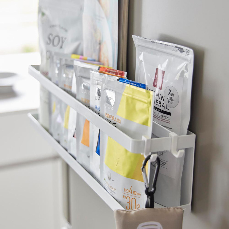 マグネット冷蔵庫横サプリ&調味料ラック タワー 山崎実業 tower キッチン 2188 2189 ホワイト ブラック