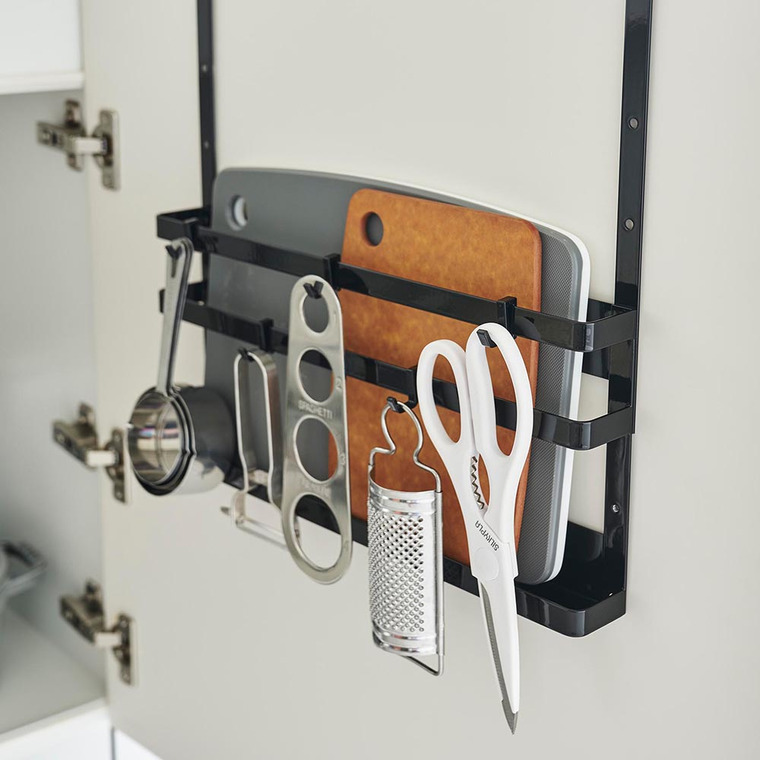 シンク扉まな板&トレーホルダー タワー 山崎実業 tower キッチン 1975 1976 ホワイト ブラック