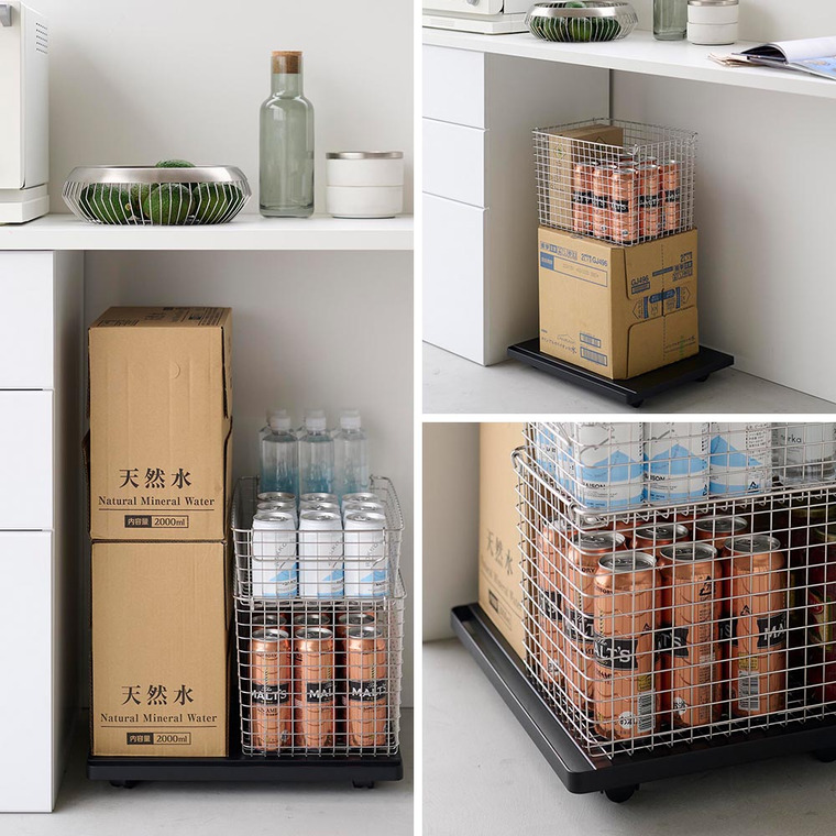 プリンターラック タワー キャスター付き 山崎実業 tower 収納 2022 2023 ホワイト ブラック