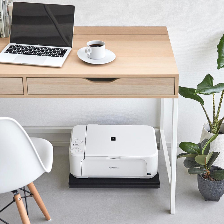 プリンターラック タワー キャスター付き 山崎実業 tower 収納 2022 2023 ホワイト ブラック