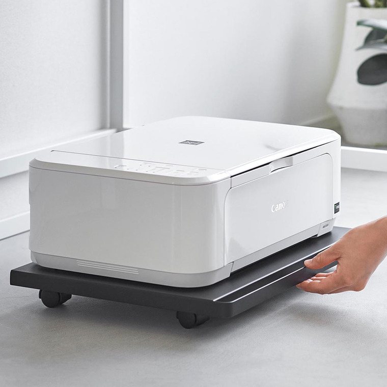 プリンターラック タワー キャスター付き 山崎実業 tower 収納 2022 2023 ホワイト ブラック