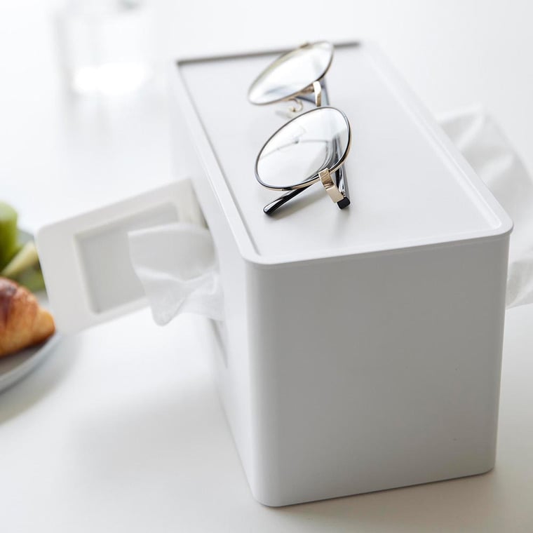 山崎実業 tower 両面コンパクトティッシュ&ウェットシートケース タワー 2040 2041 ホワイト ブラック