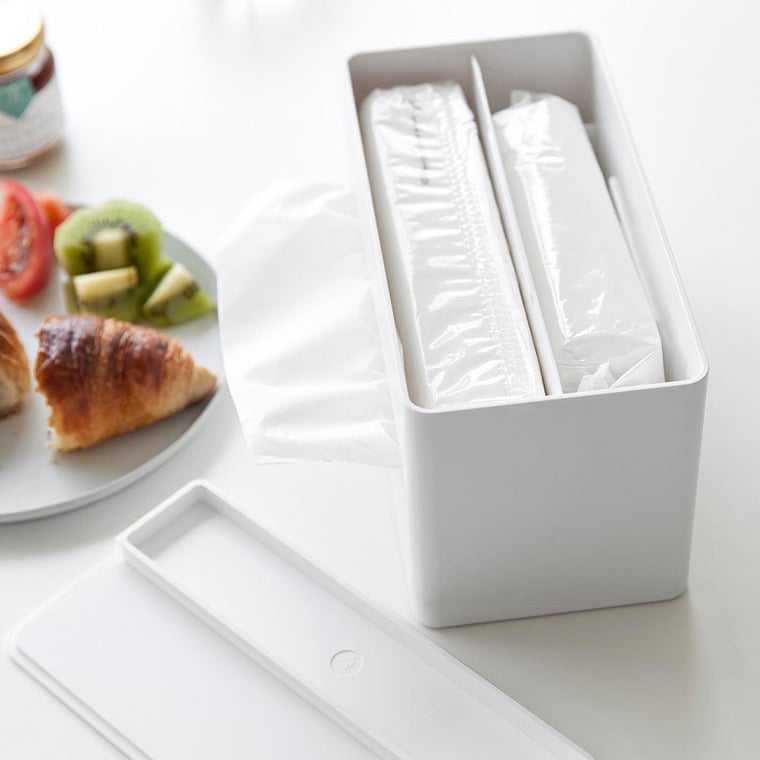 山崎実業 tower 両面コンパクトティッシュ&ウェットシートケース タワー 2040 2041 ホワイト ブラック