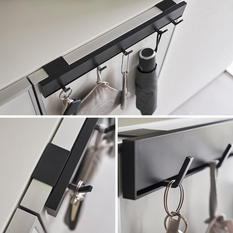 引っ掛け可動式下駄箱扉フック タワー 山崎実業 tower 2044 2045 ホワイト ブラック