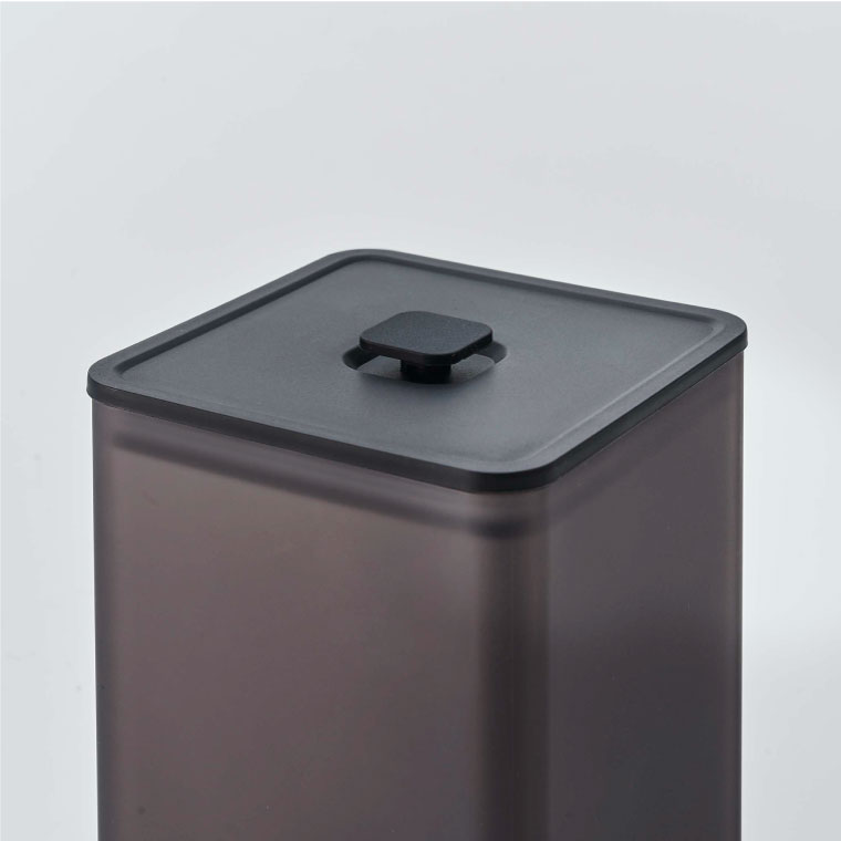 マグネットトング付き＆バルブ付き密閉キャニスター タワー 山崎実業 tower ホワイト/ブラック 5726 5727 タワーシリーズ マグネット 磁石