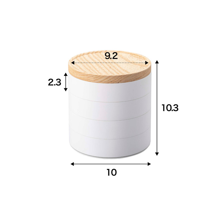 ネイルパーツ＆アクセサリー収納ケース トスカ 山崎実業 tosca ホワイト 5799