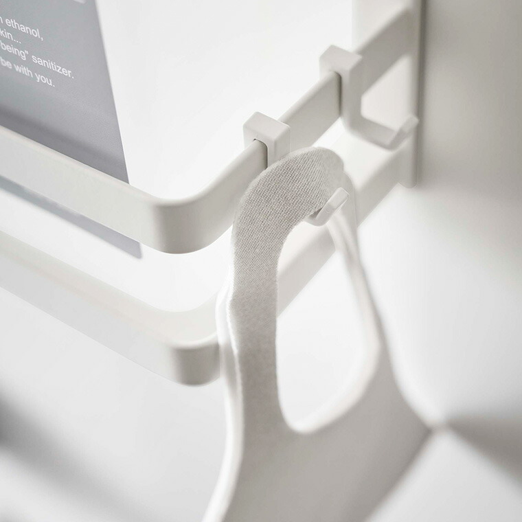 マグネットアルコール除菌ボトルホルダー タワー 山崎実業 tower ホワイト/ブラック 5818 5819 タワーシリーズ マグネット