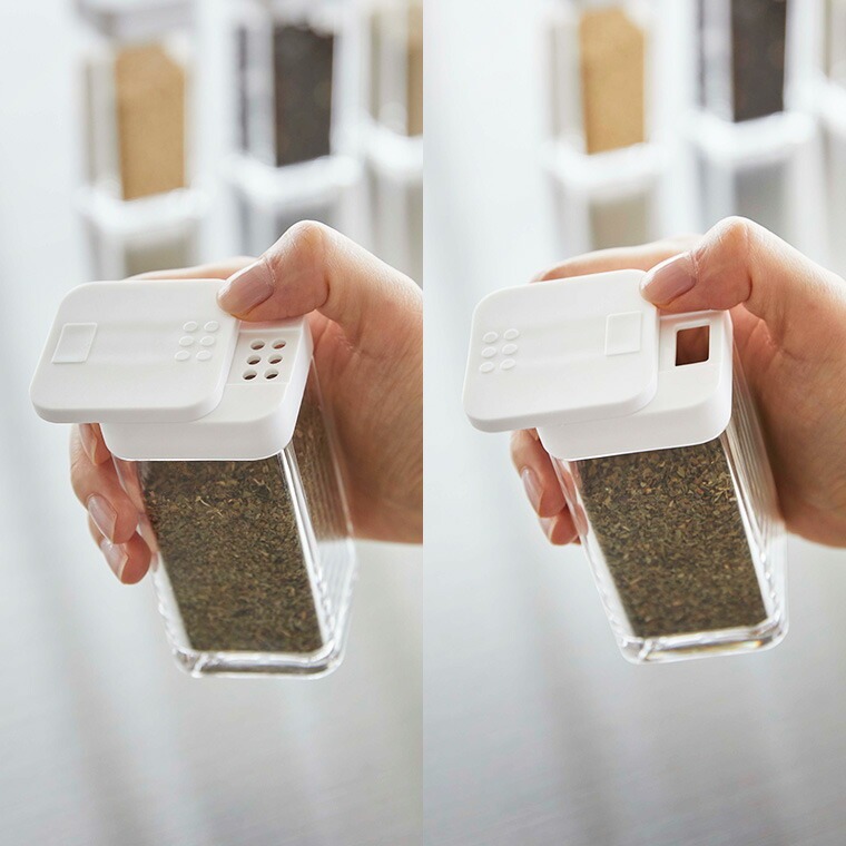 スパイスボトル タワー L 山崎実業 tower ホワイト/ブラック 5825 5826 タワーシリーズ