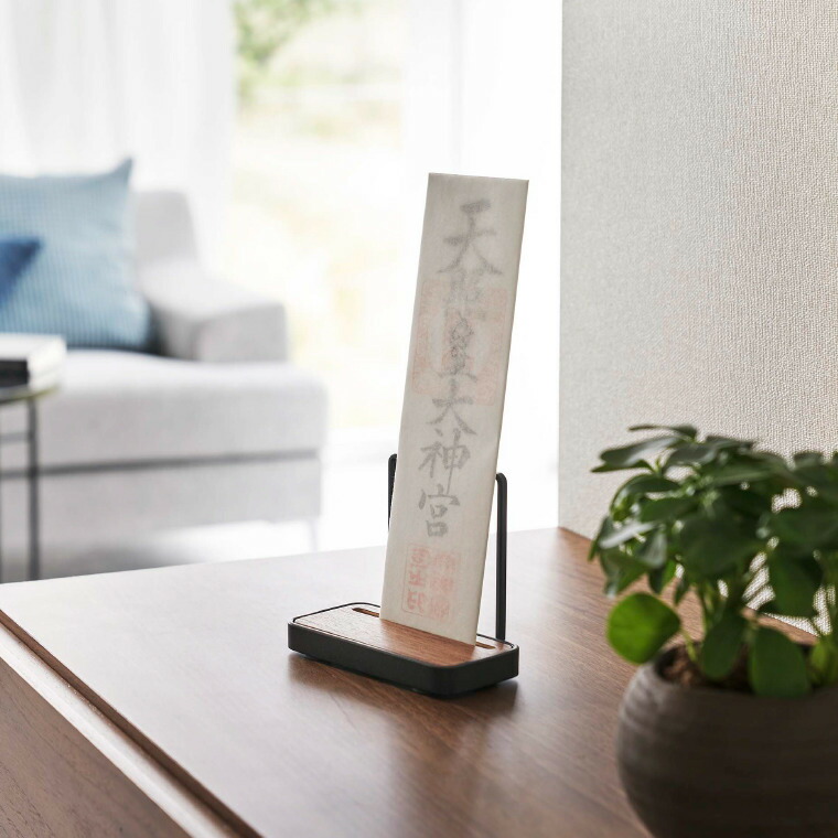 神札スタンド タワー シングル 山崎実業 tower ホワイト/ブラック 5836 5837 タワーシリーズ