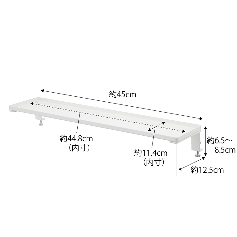鴨居上 神棚 タワー W45 山崎実業 tower ホワイト/ブラック 5842 5843
