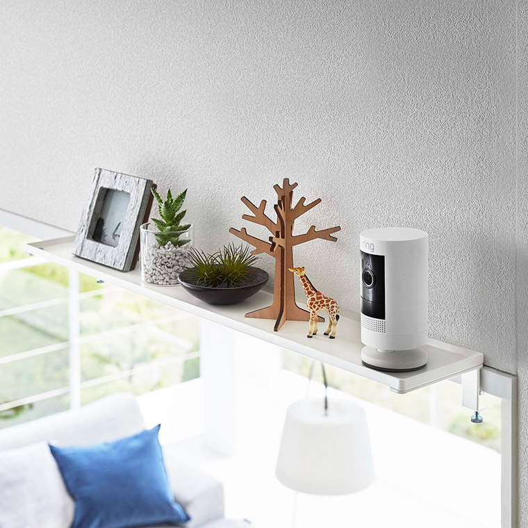 鴨居上 ワイドラック タワー W65 山崎実業 tower ホワイト/ブラック 5844 5845