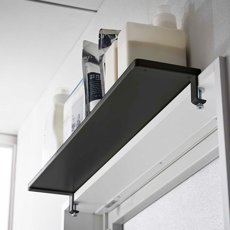 鴨居上 ワイドラック タワー W65 山崎実業 tower ホワイト/ブラック 5844 5845