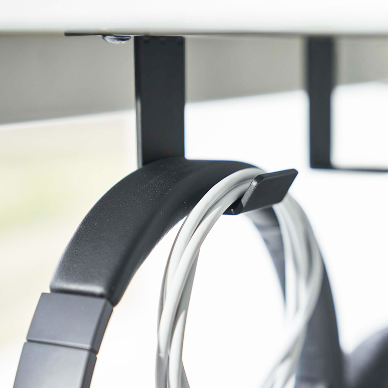 デスク下フック3連 タワー 山崎実業 tower ホワイト/ブラック 5853 5854