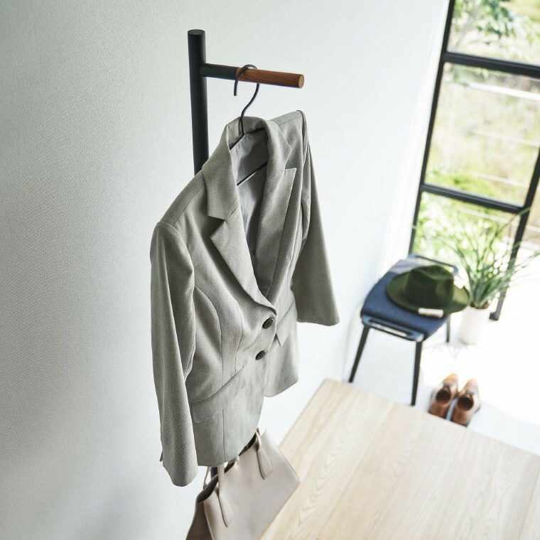 エントランスコートハンガー タワー 山崎実業 tower ホワイト/ブラック 5912 5913 タワーシリーズ