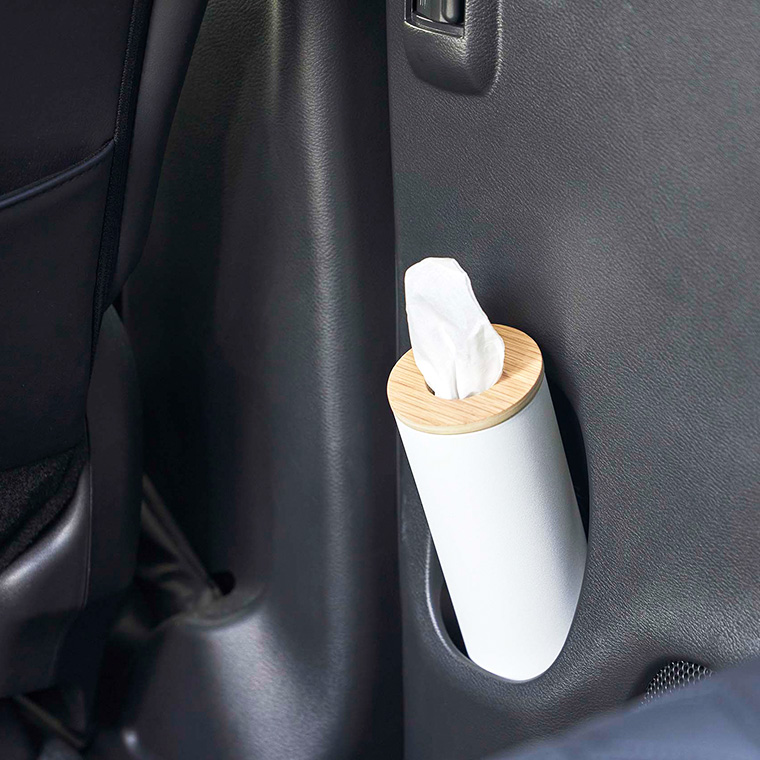 ボトル型ティッシュケース リン S 山崎実業 RIN ブラウン/ナチュラル 5979 5980