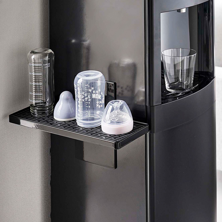 ウォーターサーバー横マグネットグラススタンド タワー 山崎実業 tower ホワイト/ブラック 5997 5998