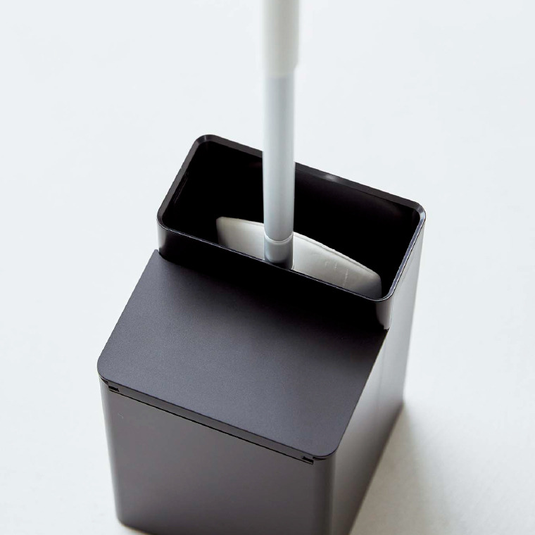 クリーナーシート収納付きトイレワイパースタンド タワー 山崎実業 tower ホワイト/ブラック 6060 6061 タワーシリーズ