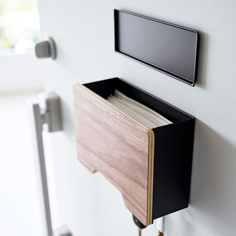 マグネットマスクホルダー リン 山崎実業 RIN ブラウン/ナチュラル 6066 6067