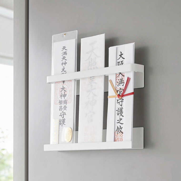 マグネット神札ホルダー タワー 山崎実業 tower ホワイト/ブラック 6105 6106 タワーシリーズ マグネット