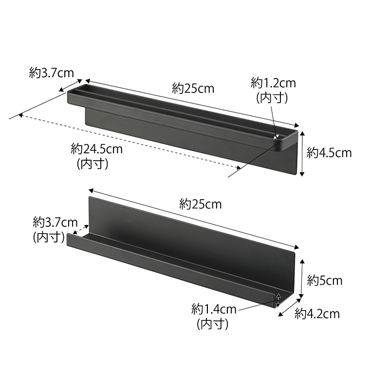 マグネット神札ホルダー タワー 山崎実業 tower ホワイト/ブラック 6105 6106 タワーシリーズ マグネット