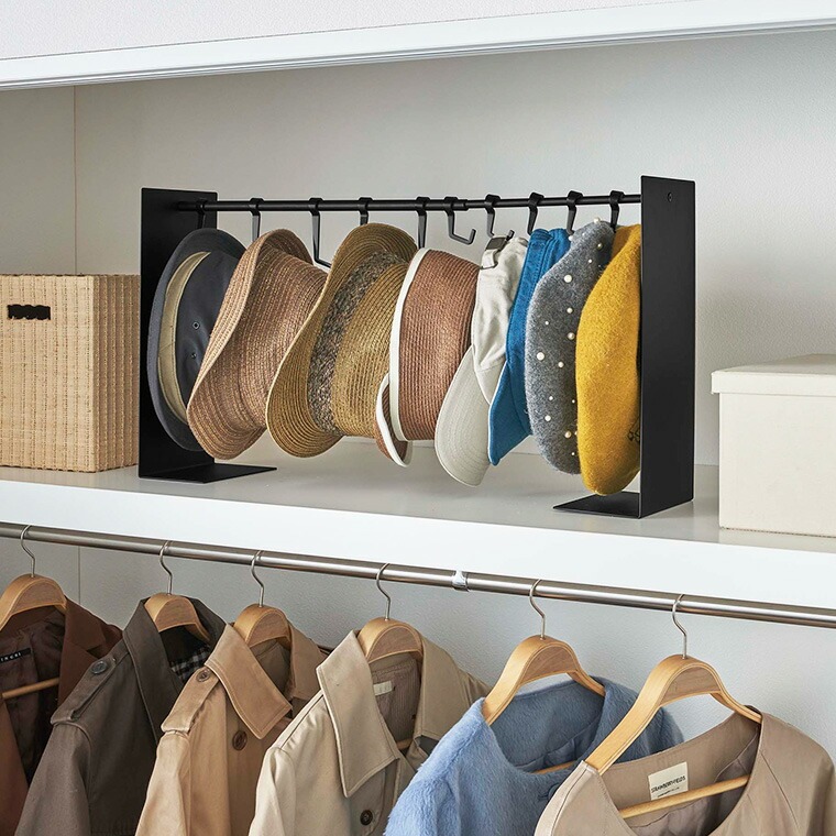 帽子収納スタンド タワー 山崎実業 tower ホワイト/ブラック 6127 6128 タワーシリーズ