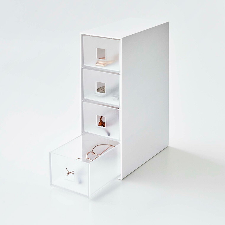 サングラス＆小物収納ケース タワー 山崎実業 tower ホワイト/ブラック 6133 6134 アクセサリー入れ タワーシリーズ